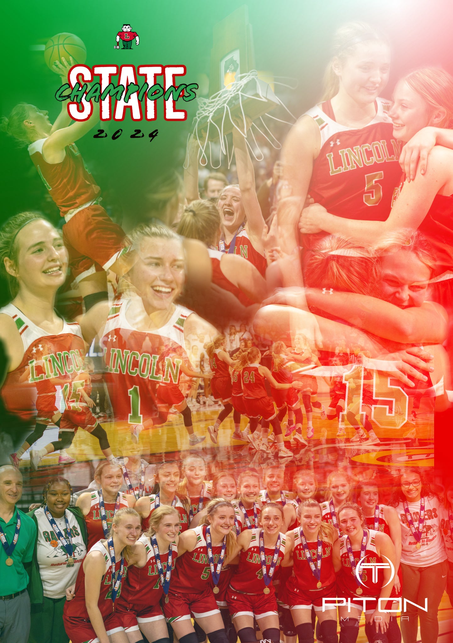 Poster - Lincoln Railers Basketball - 2024